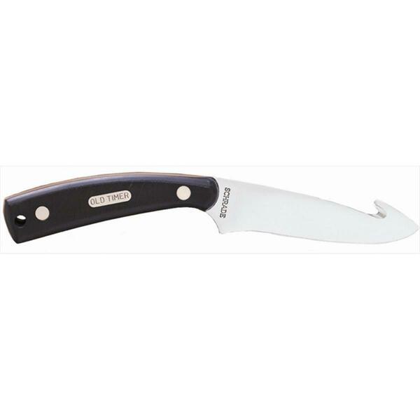 Schrade Old Timer 7.25 in. Guthook Skinner with Leather Sheath 158OT